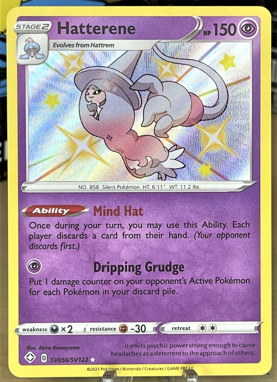 Shining Fates Hatterene Pokémon card